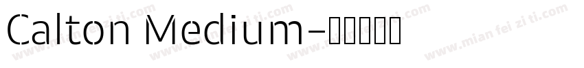 Calton Medium字体转换